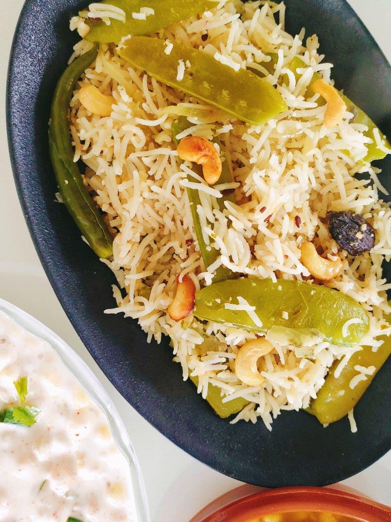 Sugar Snap Peas Pulav